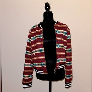 Multicolored bomber jacket